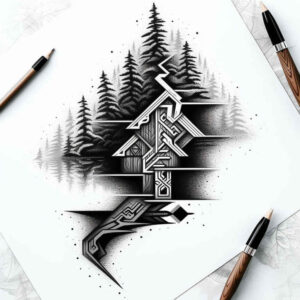 shaded-nature-tattoo – tattoo design ideas free ai generated – realism-surface-complexity – for-hip – Gallery: nature-inkby-ai