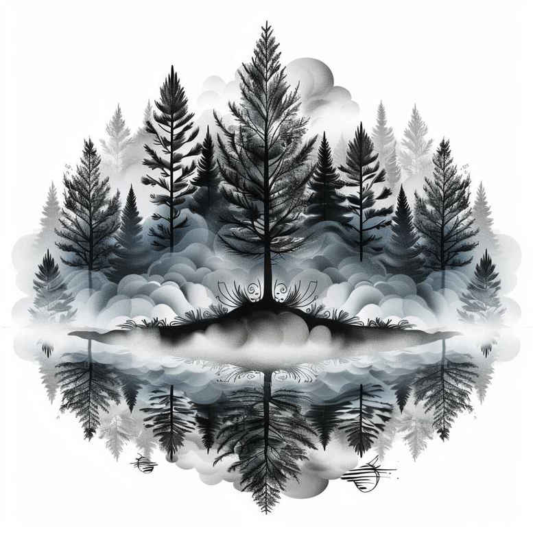 star-tattoo – tattoo design ideas free ai generated – surrealism-metaphysical – for-side – Gallery: nature-inkby-ai