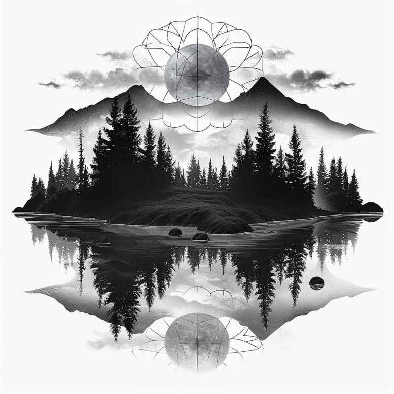 stone-tattoo – tattoo design ideas free ai generated – neotraditional-bold-highlights – for-triceps – Gallery: nature-inkby-ai