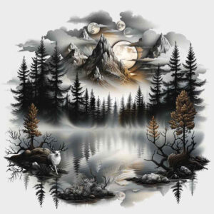 stone-tattoo – tattoo design ideas free ai generated – neotraditional-precise-lines – for-spine – Gallery: nature-inkby-ai