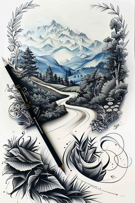 nature tattoo design ideas bold botanical symbol of courage