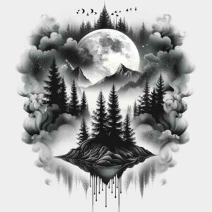 nature tattoo design ideas Surrealism illusionary delicate for hand