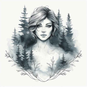 nature tattoo design ideas Realism natural contrast detailed flora stands for determination