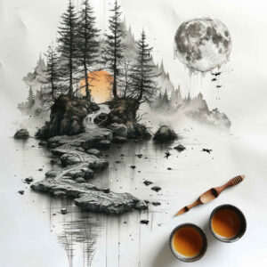 nature tattoo design ideas Surrealism psychological depth earthy embodying perseverance