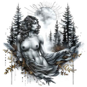 nature tattoo design ideas Realism realistic lighting earthy for arm