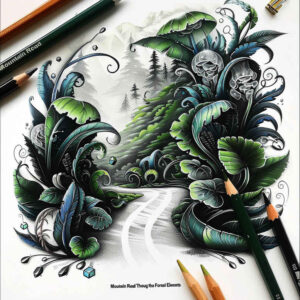 nature tattoo design ideas beyond reality ecosystem for knee