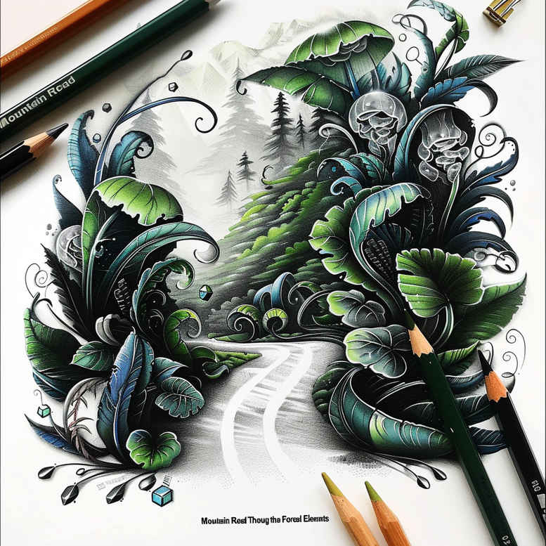 nature tattoo design ideas beyond reality ecosystem for knee
