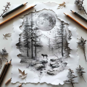 nature tattoo design ideas vivid ecosystem for neck