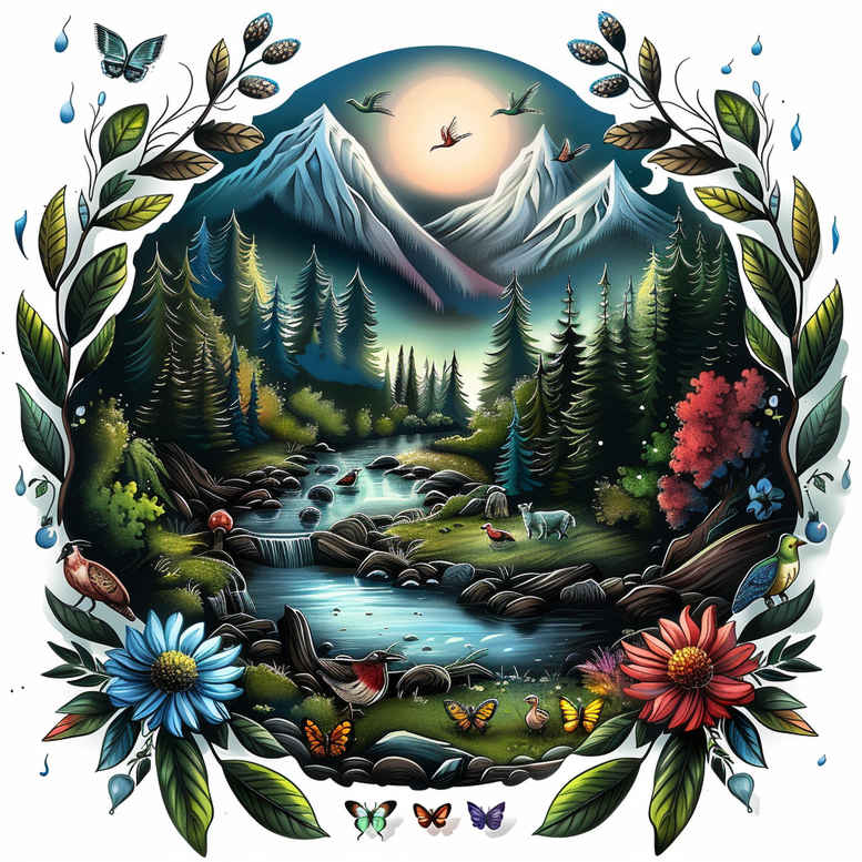nature tattoo design ideas distorted perspective floral for ribs