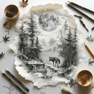 nature tattoo design ideas Surrealism juxtaposition flowing for biceps