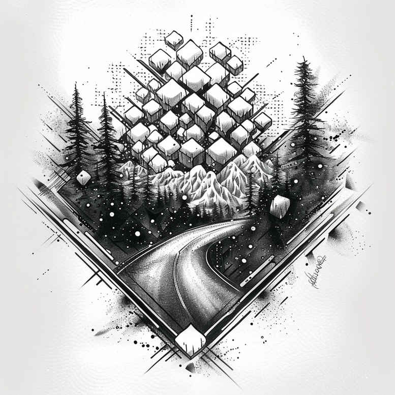 nature tattoo design ideas Realism visual accuracy forest meaning courage