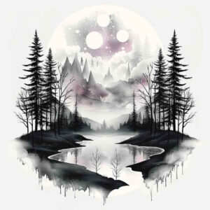 nature tattoo design ideas macro forest represents courage