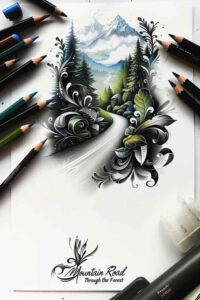 nature tattoo design ideas bold garden stands for perseverance