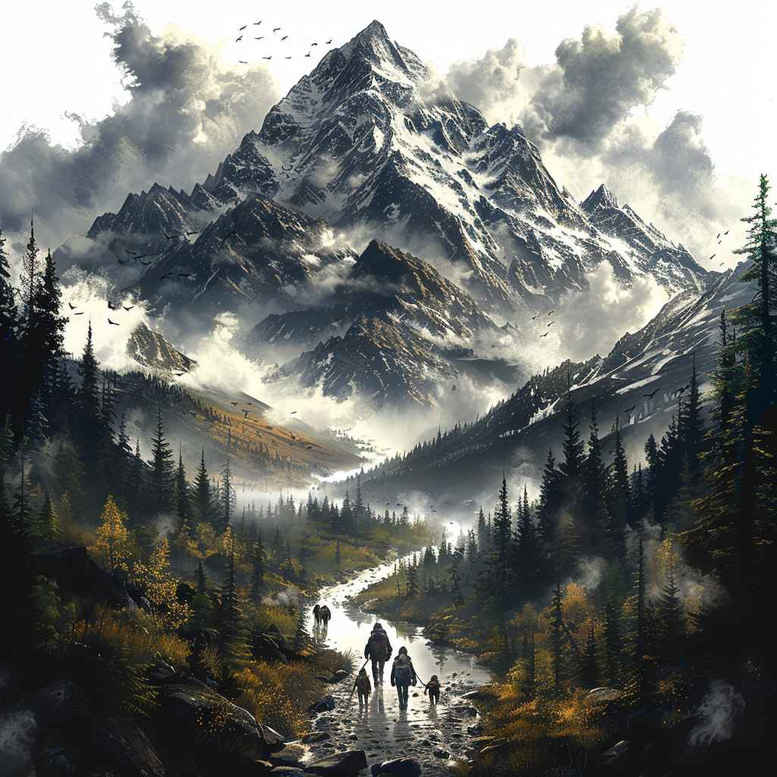 nature tattoo design ideas layered fill gentle for elbow