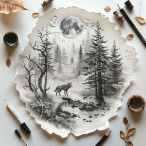 nature tattoo design ideas bokeh harmonious for chest