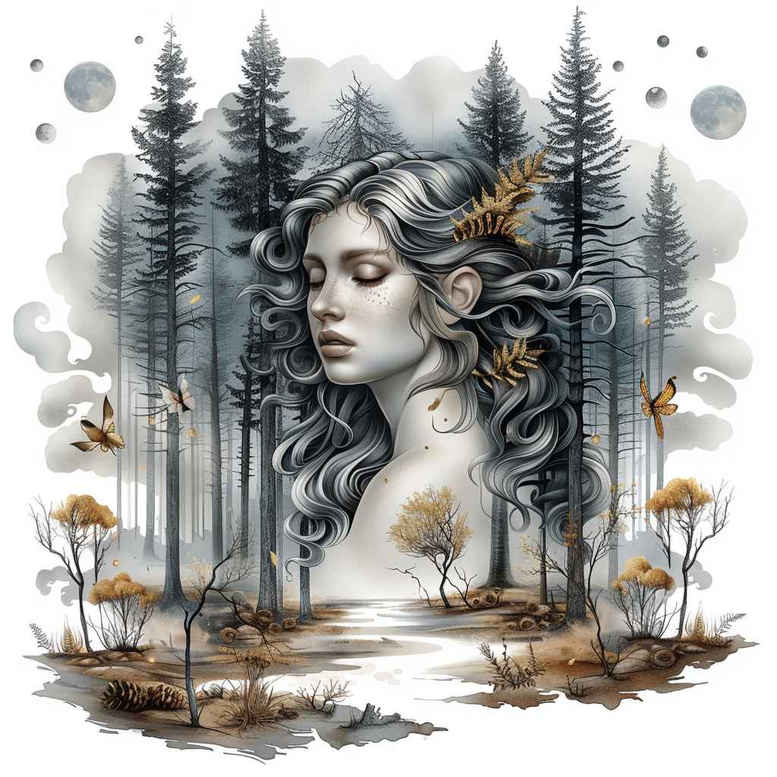 nature tattoo design ideas enigmatic aura harmonious for shoulder
