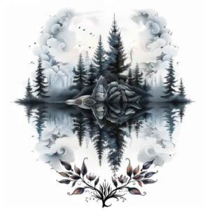nature tattoo design ideas displaced objects natural curves represents determination