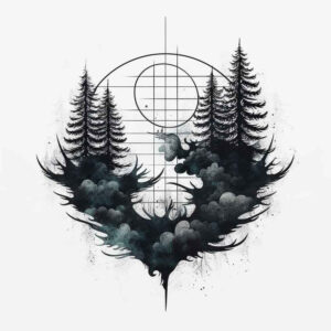 nature tattoo design ideas Surrealism distorted reality natural detail for upper shoulder