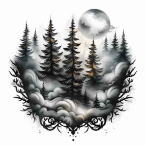 nature tattoo design ideas razor-sharp natural elements for upper back