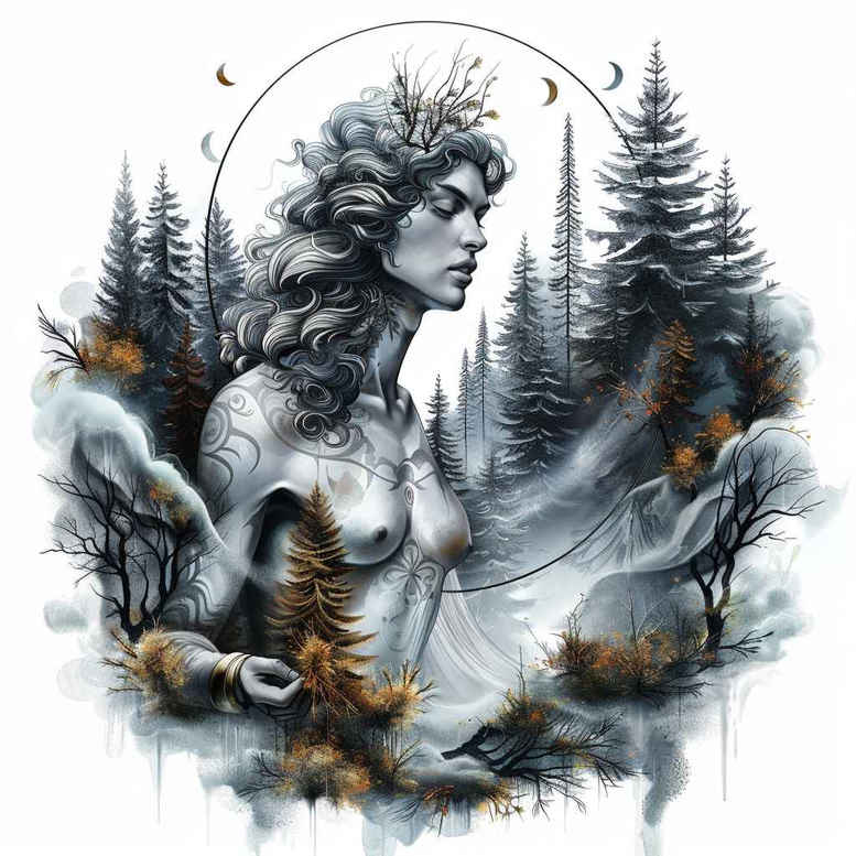 nature tattoo design ideas soft blending natural light resilience and power