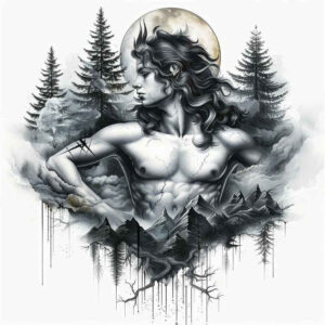 nature tattoo design ideas detailed textures natural motifs for lower chest