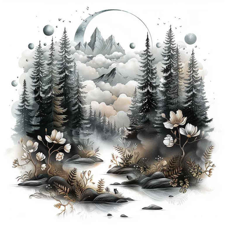 nature tattoo design ideas subtle tone natural motifs meaning perseverance