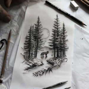 nature tattoo design ideas Realism textured skin natural motifs shows endurance