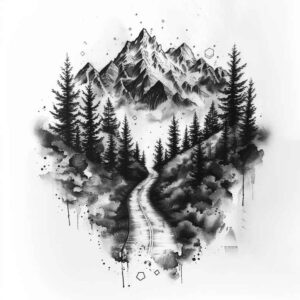 nature tattoo design ideas high-contrast natural motifs symbol of endurance
