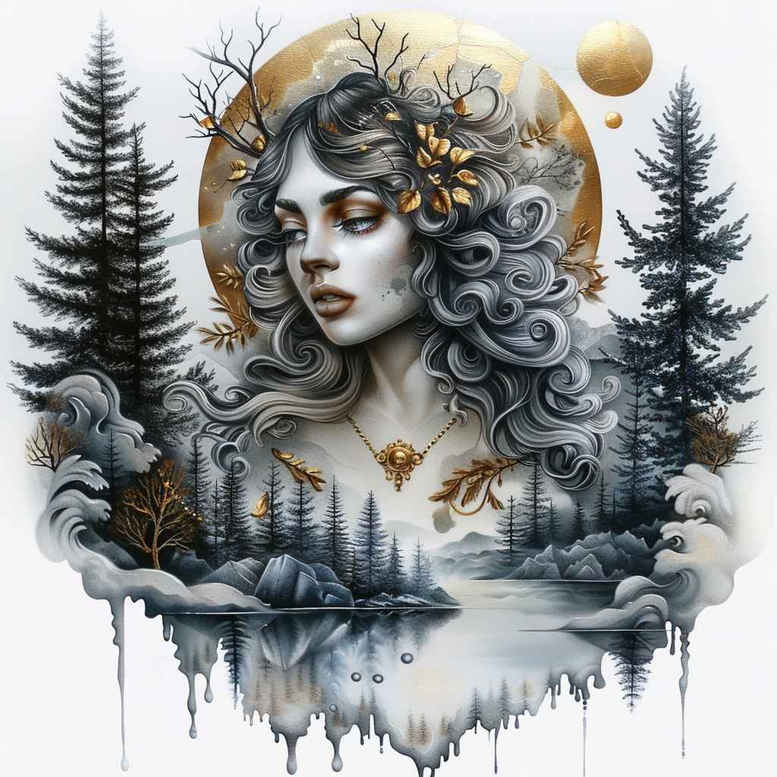 nature tattoo design ideas Surrealism abstract natural movement endurance and power