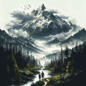 nature tattoo design ideas Surrealism disorienting natural patterns for lower thigh