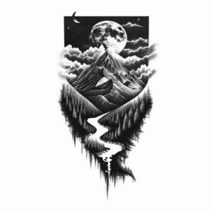 nature tattoo design ideas Surrealism subconscious themes natural patterns for side