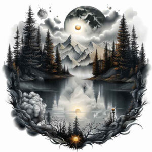 nature tattoo design ideas Realism precise gradient natural shading for side torso