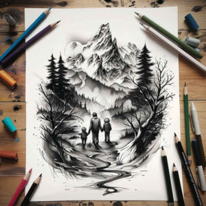 nature tattoo design ideas hyper-detailed naturalistic determination and power