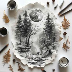 nature tattoo design ideas light play naturalistic for inner arm