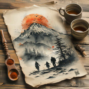 nature tattoo design ideas Surrealism morphic peaceful for side torso
