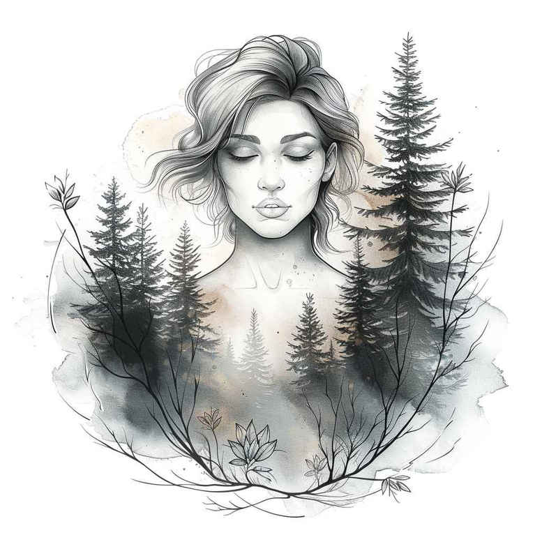 nature tattoo design ideas enigmatic aura realistic for ribs