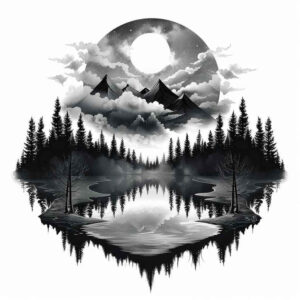 nature tattoo design ideas Realism transparent layer realistic resilience and power