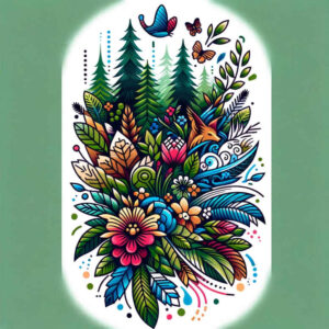 nature tattoo design ideas Surrealism dreamscape realistic symbolising perseverance