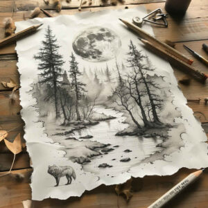 nature tattoo design ideas textured shading seasonal for upper thigh