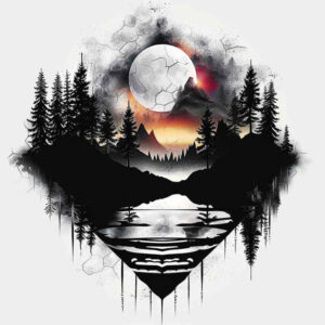 nature tattoo design ideas smooth complexion serene embodying courage