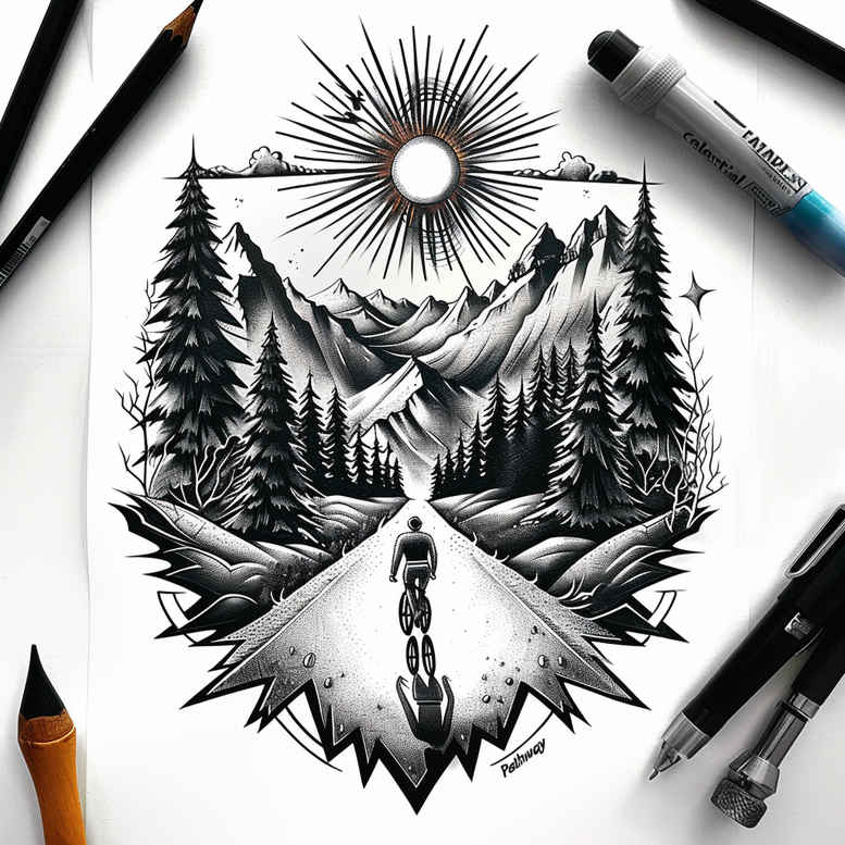 nature tattoo design ideas bold highlights soft gradients shows perseverance