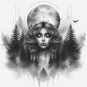 nature tattoo design ideas Realism reflection effect textures for back of neck
