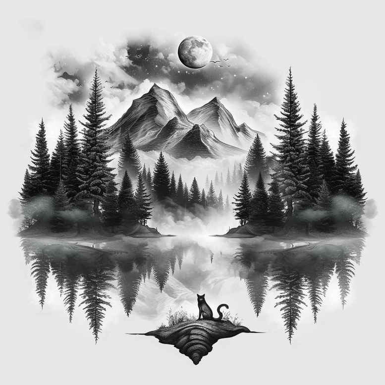 nature tattoo design ideas Realism anatomical accuracy vibrant for palm