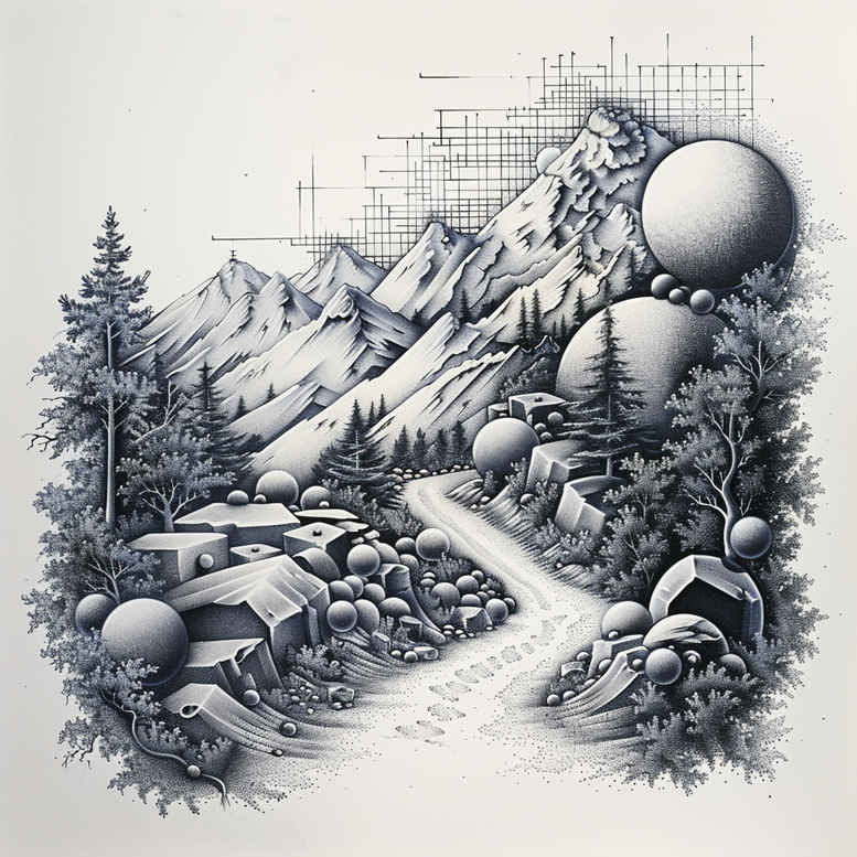 nature tattoo design ideas Surrealism unreal wildlife courage and power