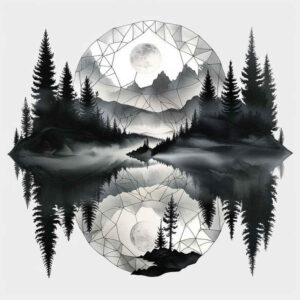 nature tattoo design ideas gentle shadow wildlife detail for behind ear
