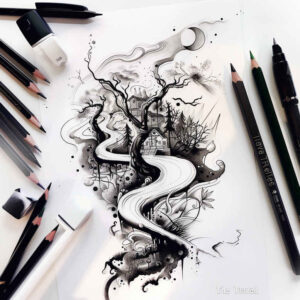 nature tattoo design ideas artistic shading wildlife detail shows resilience