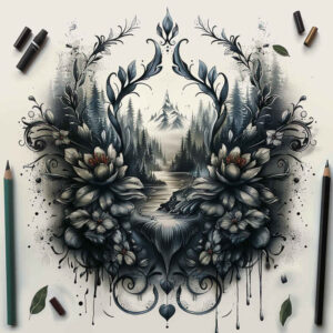 nature tattoo design ideas smooth complexion wildlife motifs for stomach