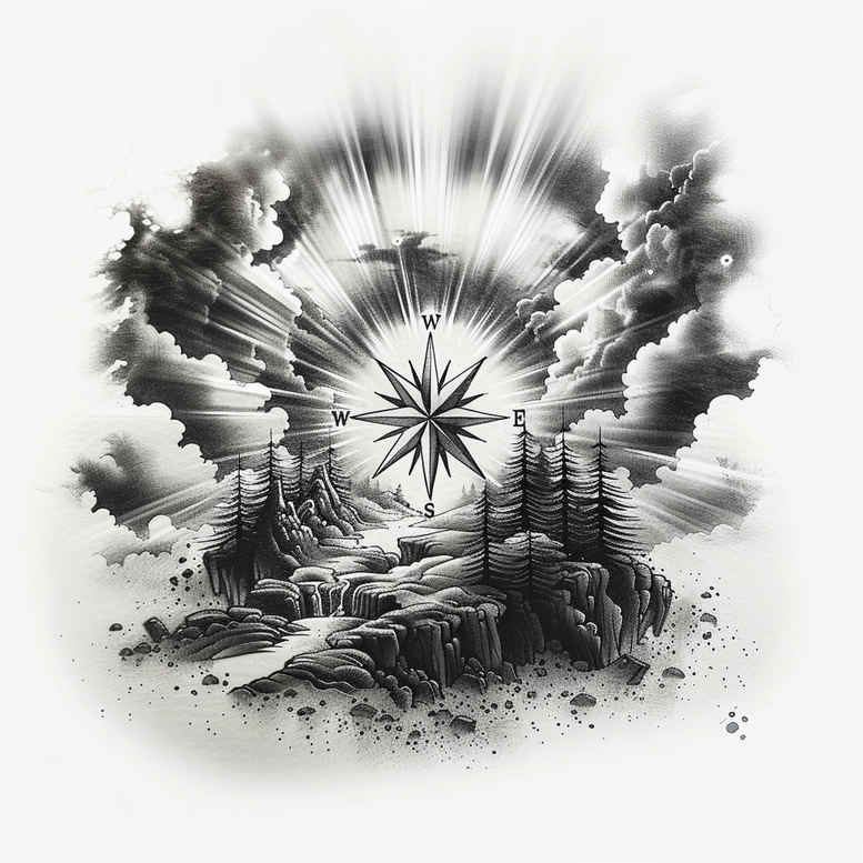trees-tattoo – tattoo design ideas free ai generated – surrealism-fluid-motion – for-lower-arm – Gallery: nature-inkby-ai