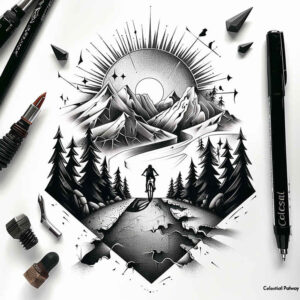 vegetation-tattoo – tattoo design ideas free ai generated – surrealism-hallucinatory – for-biceps – Gallery: nature-inkby-ai