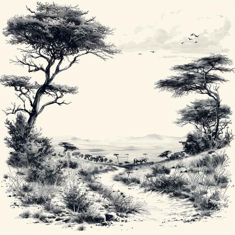 waterfall-tattoo – tattoo design ideas free ai generated – surrealism-mysterious – for-fingers – Gallery: nature-inkby-ai